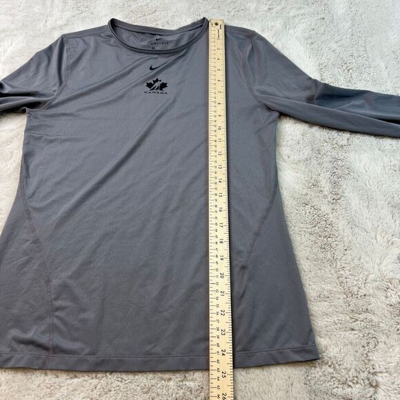 Nike Dri-FIT Long Sleeve Shirt Training Running Base Layer Womens Medium Canada - Picture 4 of 7
